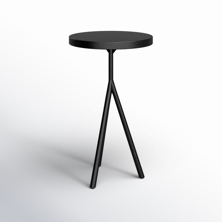 Bluestone Round Pedestal End Table with Tripod Base