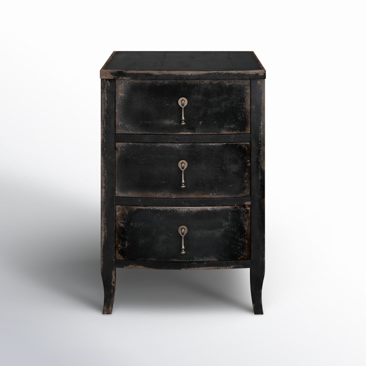 Blandy Rustic Heirloom 3-Drawer Nightstand