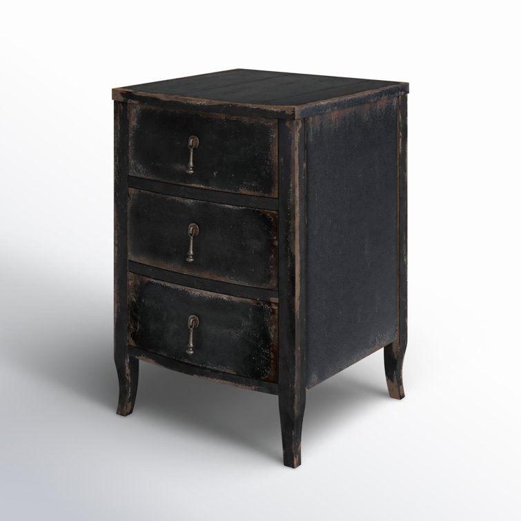 Blandy Rustic Heirloom 3-Drawer Nightstand