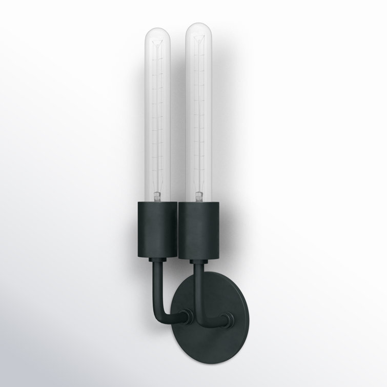 Old Bronze 2-Light Dimmable Metal Sconce