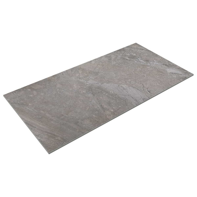 Pearl Gray Large Format Matte Porcelain Tile 24x48