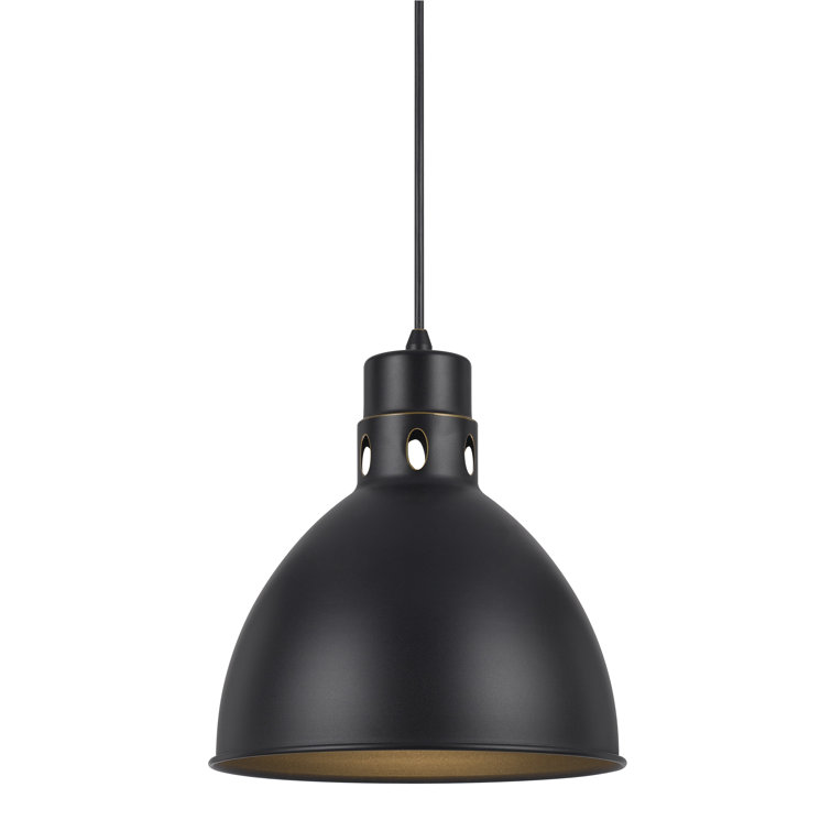 Bronze Dome Pendant Light with Metal Shade