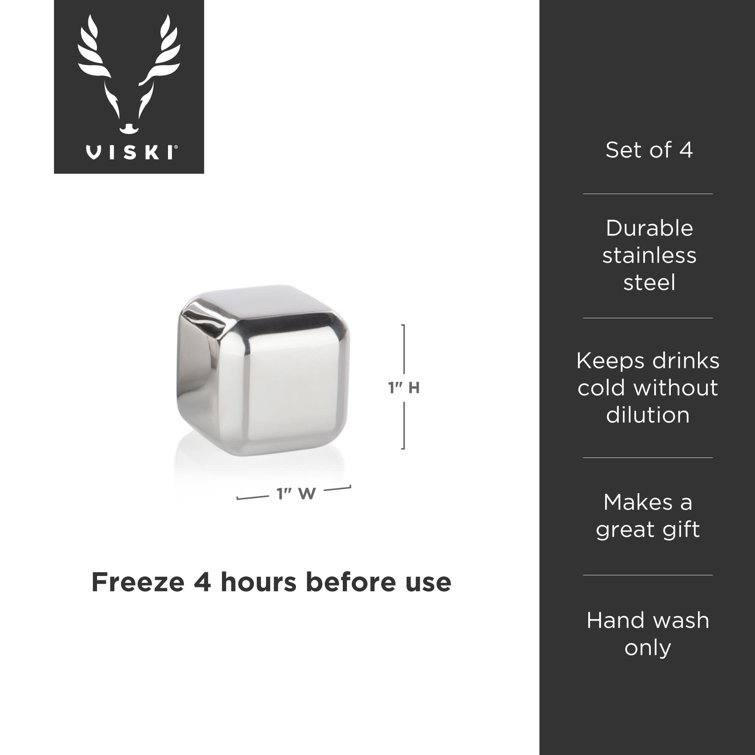 Glacier Rocks Small Stainless Steel Whiskey Cubes