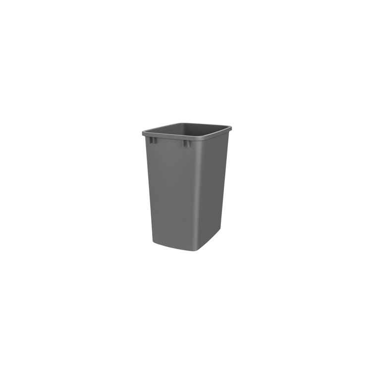 Orion Gray 35 Qt. Plastic Pull-Out Trash Bin Replacement