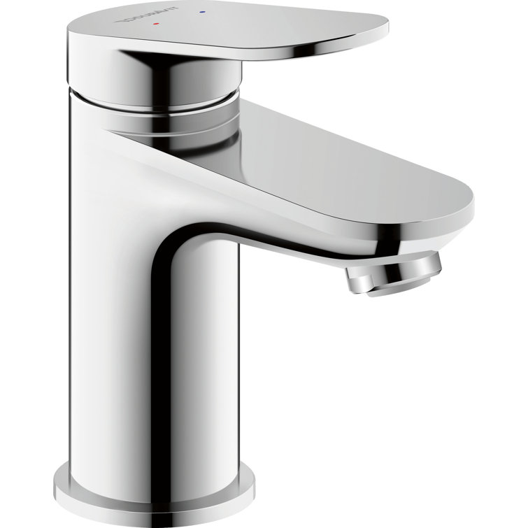 Duravit Chrome Single Hole Single Handle Bathroom Faucet with Pop-Up Drain