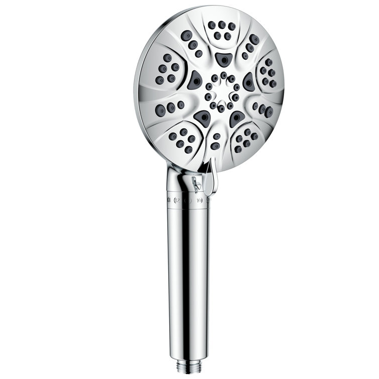 5" Polished Chrome 6-Function Filtered Handheld Shower Head