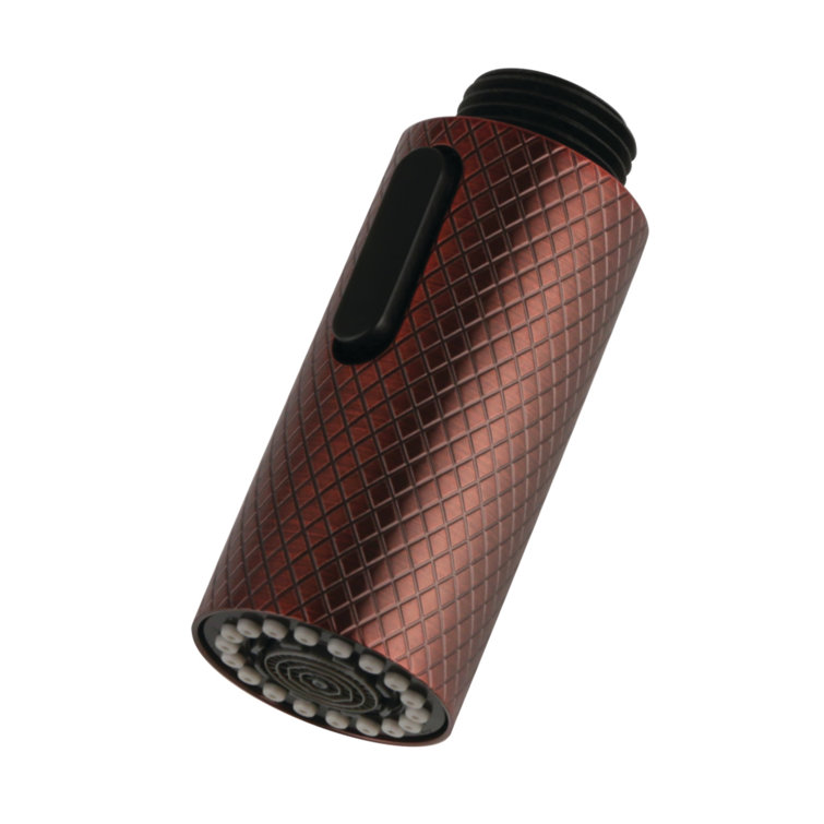Oil Rubbed Bronze Cylindrical Pull-Down Kitchen Faucet Sprayer