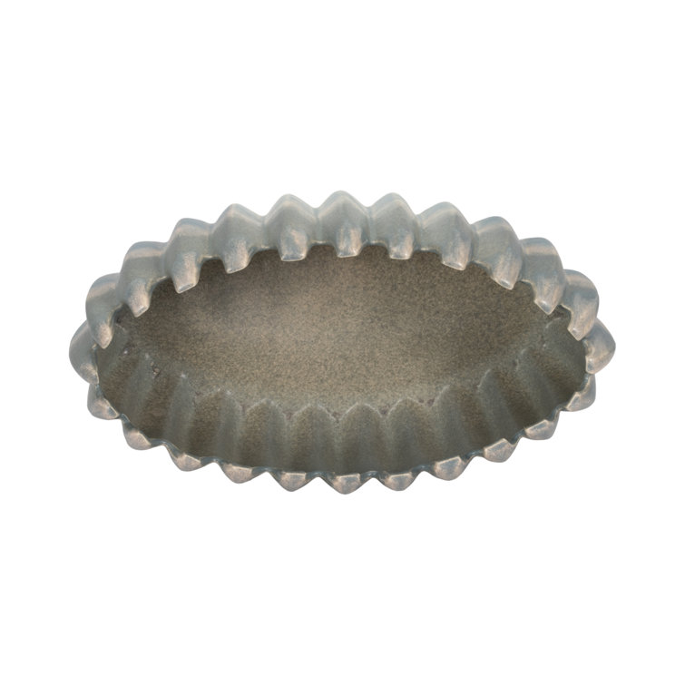 Estella Blue and Beige Handcrafted Terracotta Decorative Bowl