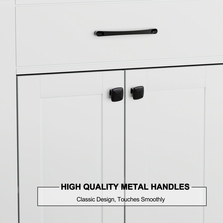36" White Engineered Wood Freestanding Bathroom Vanity Base