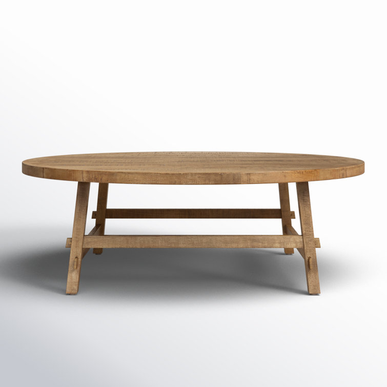 Loleta Medium Brown Solid Wood Round Coffee Table