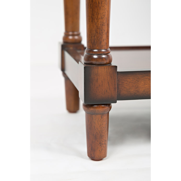 Elegant Antique Mahogany 60'' Rectangular Console Table with Storage