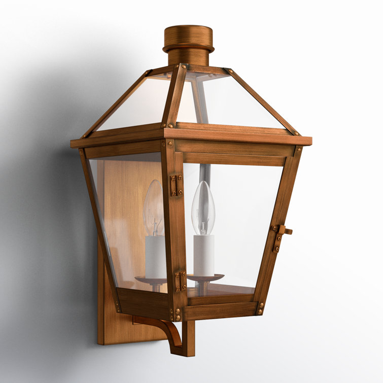 Hyannis 16.25" Natural Copper Lantern Wall Sconce