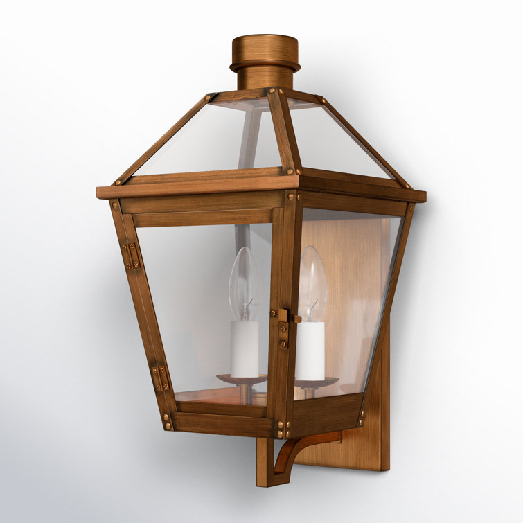 Hyannis 16.25" Natural Copper Lantern Wall Sconce