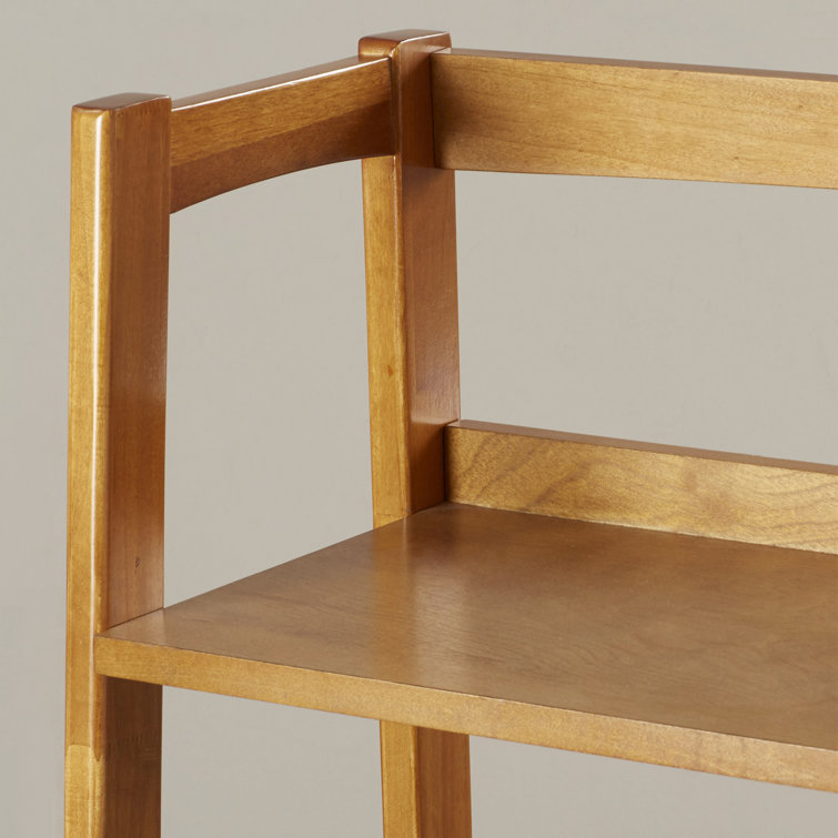 Acorn Wood Ladder Bookcase with Full Extension Drawer