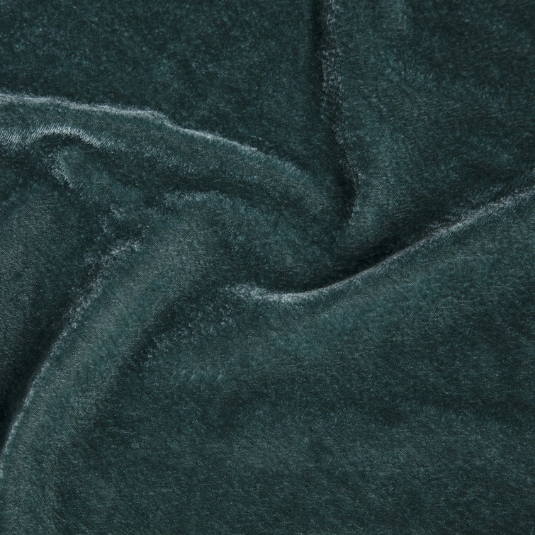 Storm Blue Velvet Queen Duvet Cover Set with Shams
