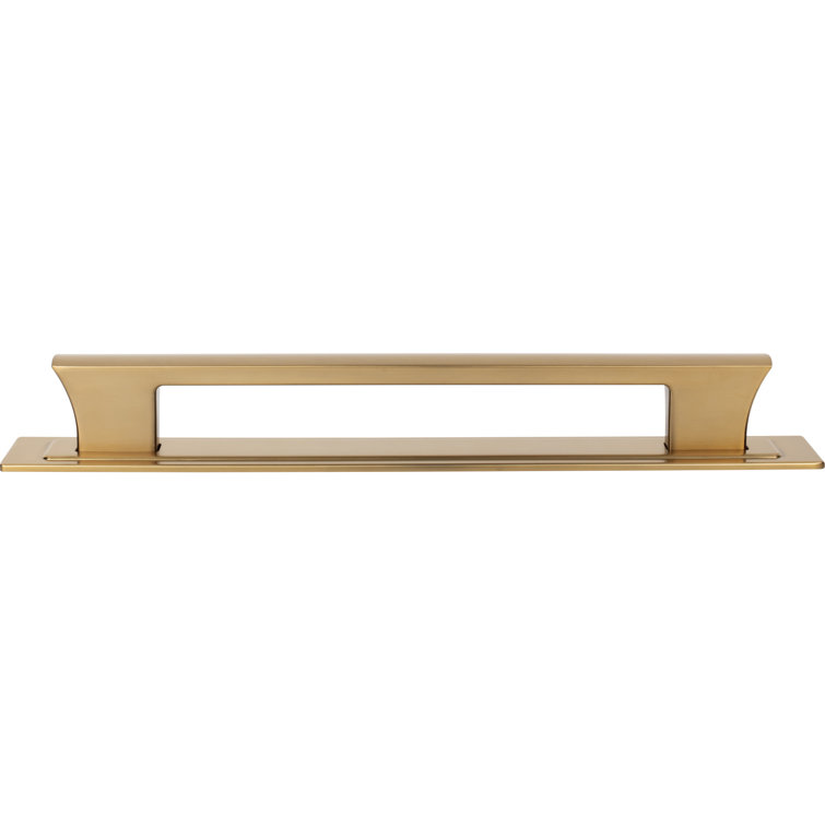 Modern Warm Brass 12" Appliance Pull with Mounting Hardware