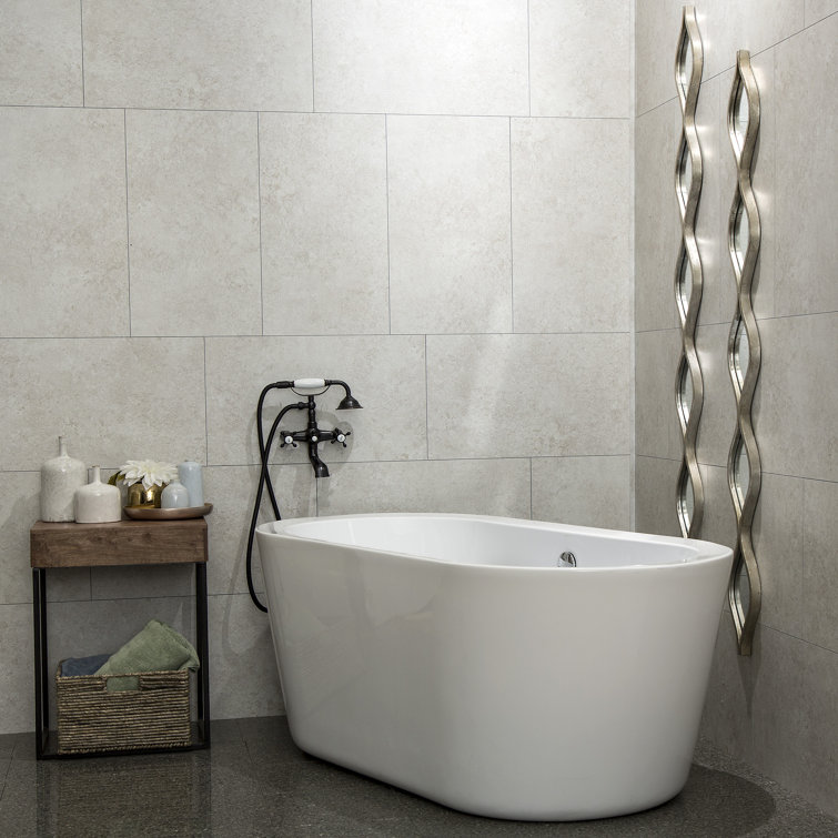 Rain Cloud 25.6 in. x 14.8 in. Vinyl Waterproof Interlocking Wall Tiles
