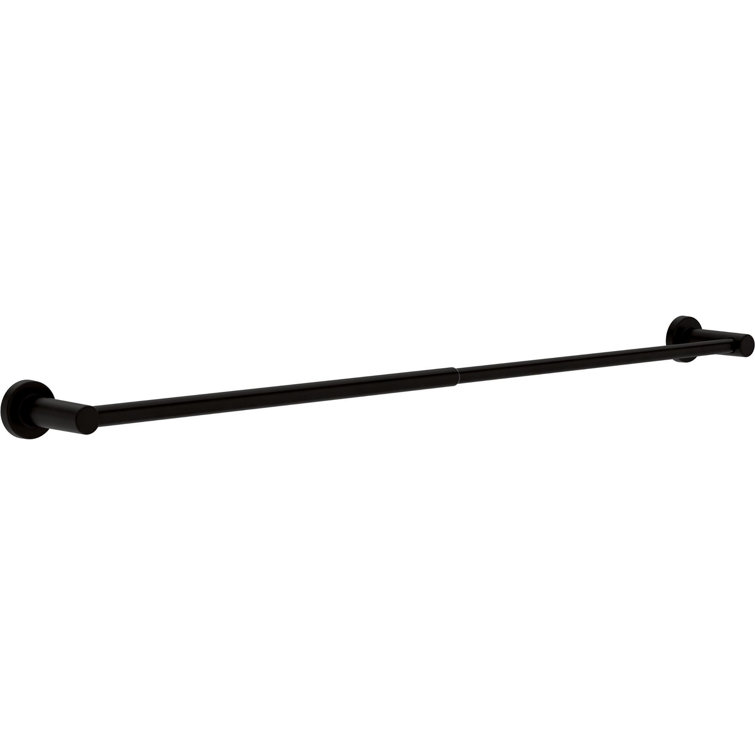 Matte Black Adjustable Wall Mounted Double Towel Bar