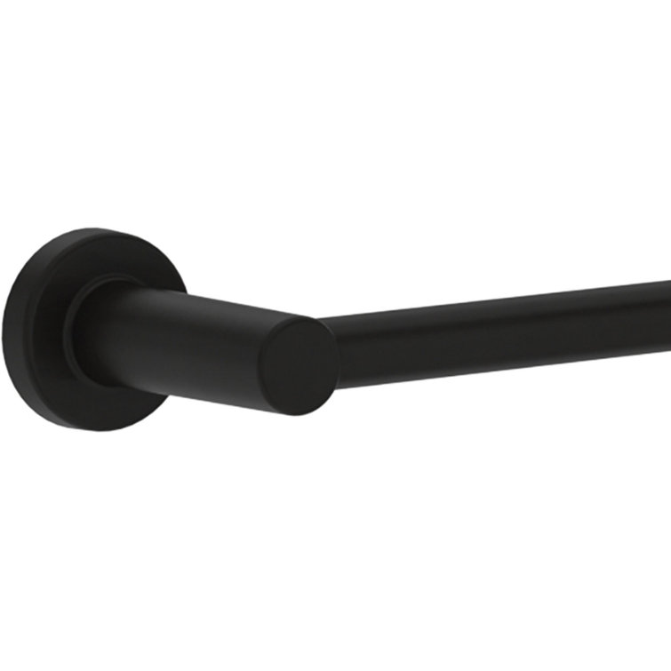 Matte Black Adjustable Wall Mounted Double Towel Bar