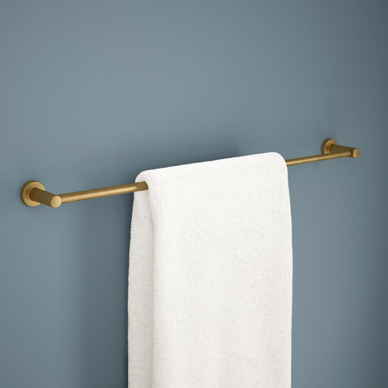 Satin Gold Adjustable Wall Mounted Double Towel Bar