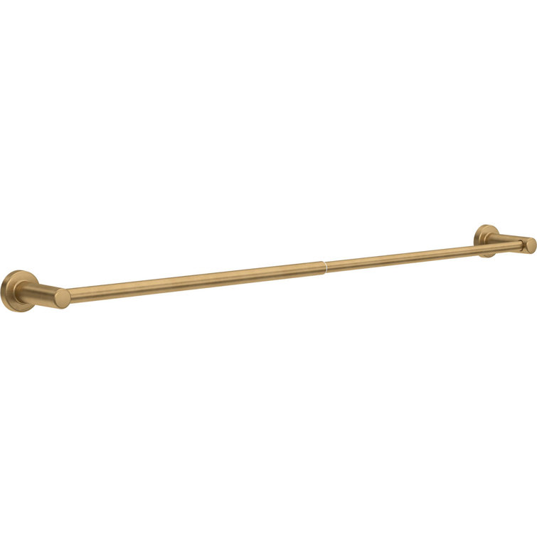Satin Gold Adjustable Wall Mounted Double Towel Bar