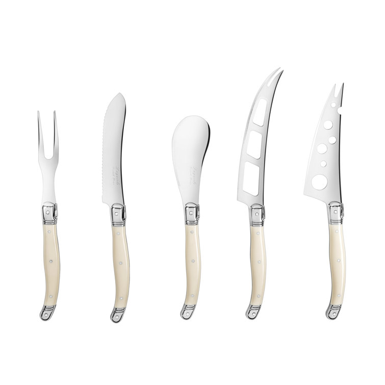 French Home French Home Laguiole 5-Piece Artisan Cheese Knife Set With Handles (Set of 5)
