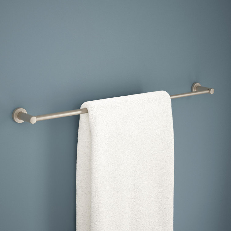 Brushed Nickel Adjustable Wall Mounted Double Towel Bar
