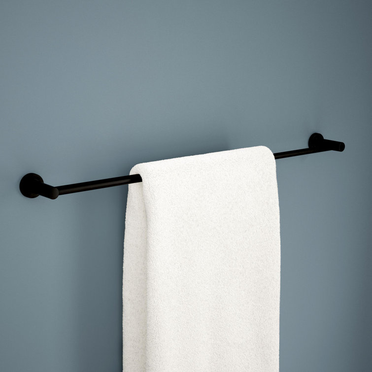 Matte Black Adjustable Wall Mounted Double Towel Bar
