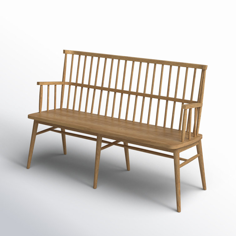 Aspen Sandy Oak 52" Contemporary Bench