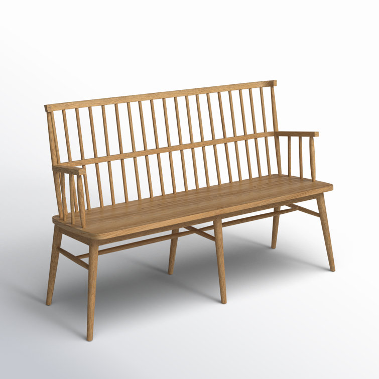 Aspen Sandy Oak 52" Contemporary Bench