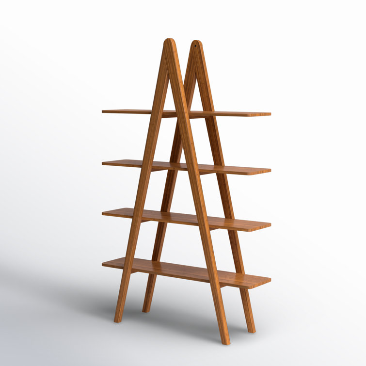 Dera 75'' Tall Bamboo Etagere Bookcase