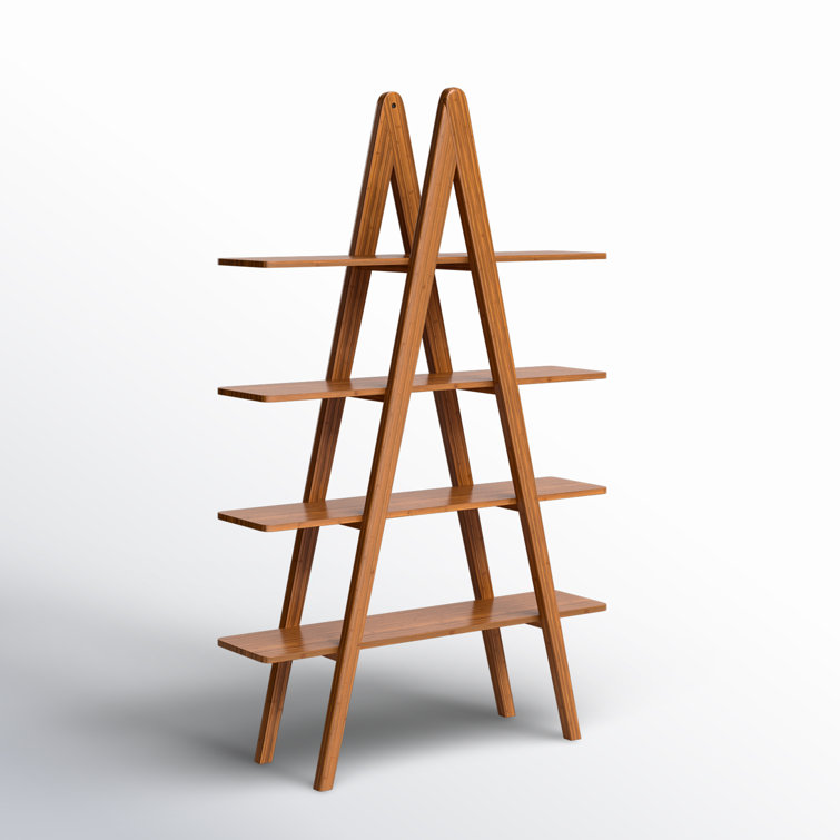 Dera 75'' Tall Bamboo Etagere Bookcase