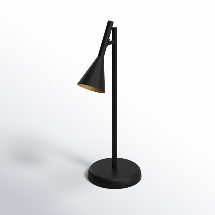Adjustable Black Metal Cone Desk Lamp