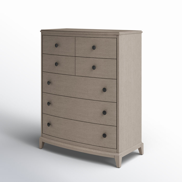 Gray 7-Drawer Chest with Dovetail Drawer and Levelers