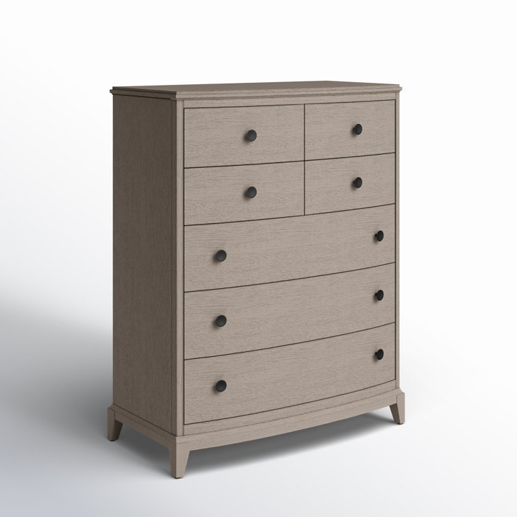 Gray 7-Drawer Chest with Dovetail Drawer and Levelers
