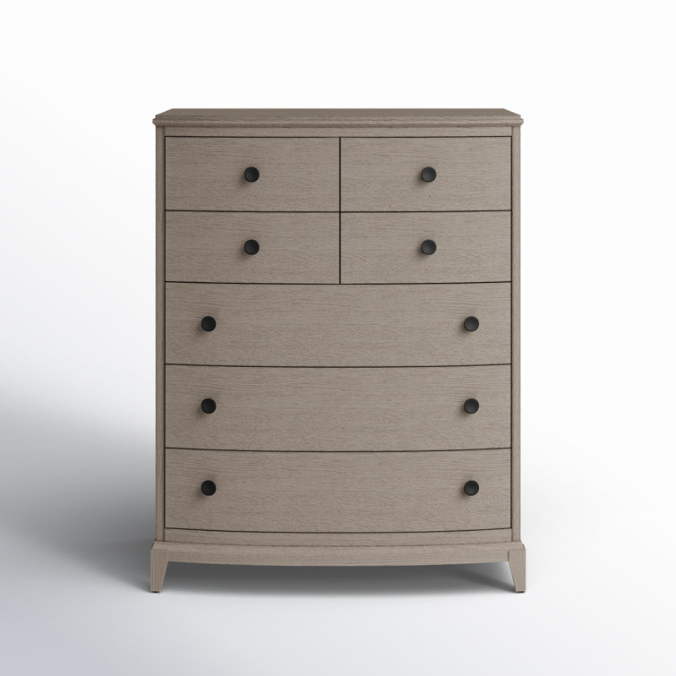 Gray 7-Drawer Chest with Dovetail Drawer and Levelers
