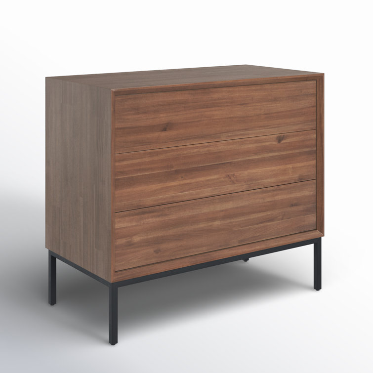 Hathaway Newton Brown 3-Drawer Industrial Chest