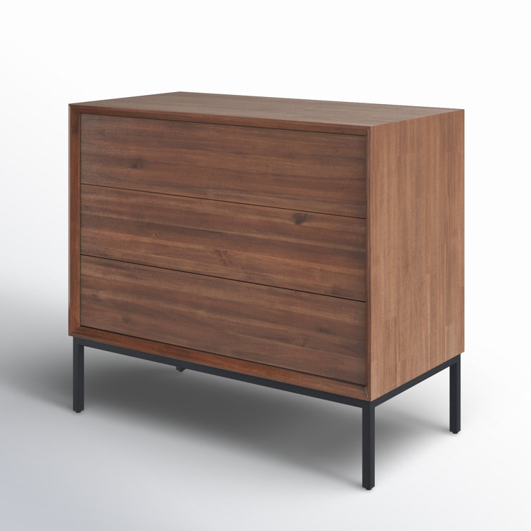 Hathaway Newton Brown 3-Drawer Industrial Chest