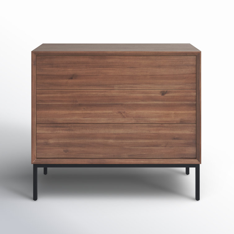 Hathaway Newton Brown 3-Drawer Industrial Chest