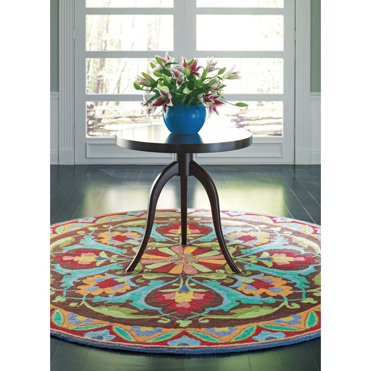 Handmade Multicolor Wool Rectangular Area Rug 2' x 3'