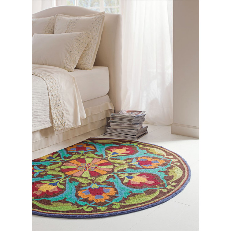 Handmade Multicolor Wool Rectangular Area Rug 2' x 3'