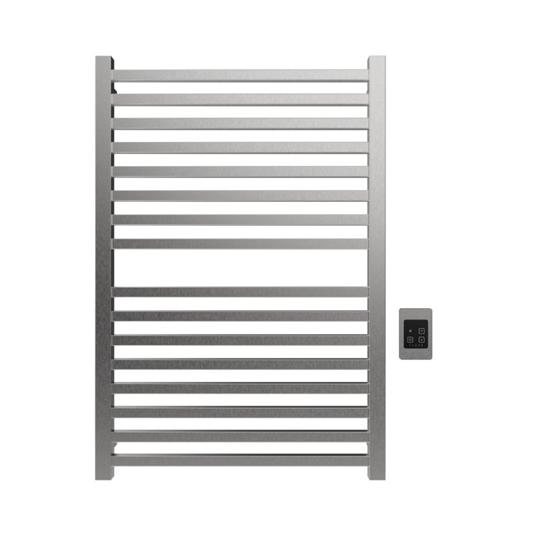 Polished Nickel Modern Wall-Mounted Electric Towel Warmer