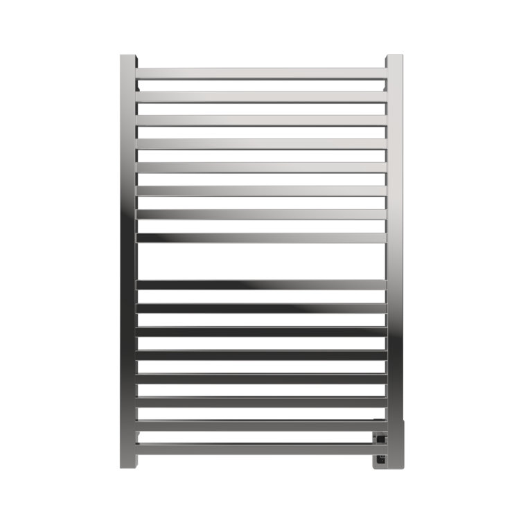 Polished Nickel Modern Wall Mount Electric Towel Warmer