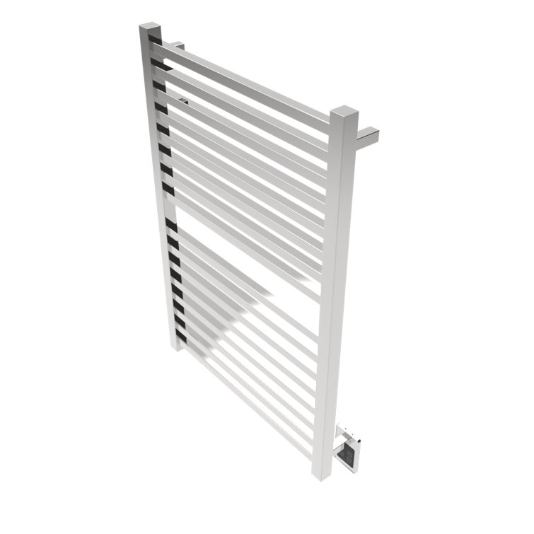Polished Nickel Modern Wall Mount Electric Towel Warmer