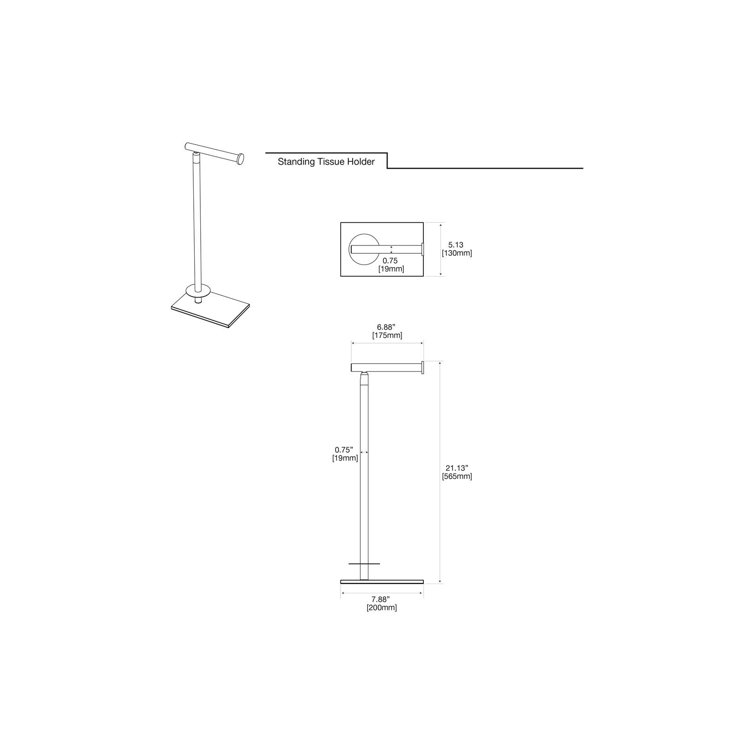 Satin Nickel Freestanding Toilet Paper Holder with Storage