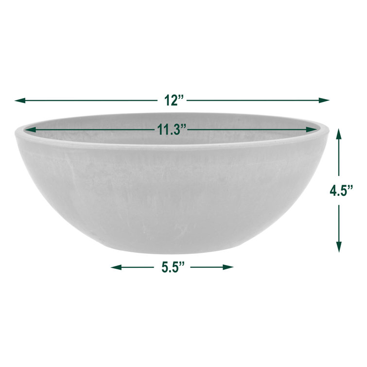 Taupe Classic Transitional Round Tabletop Planter for Indoor & Outdoor
