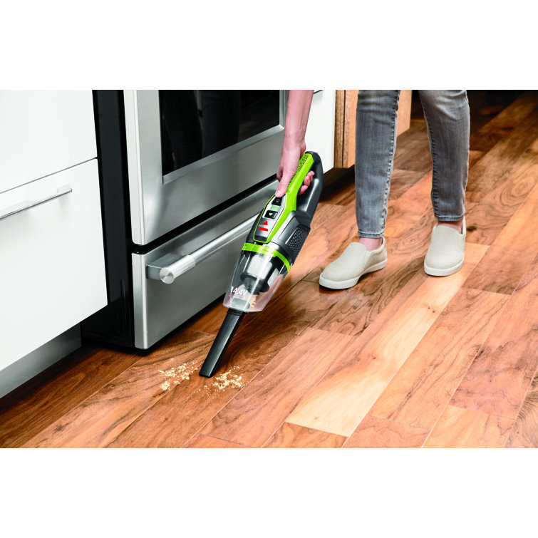 Black and Green Cordless Convertible Stick Vacuum