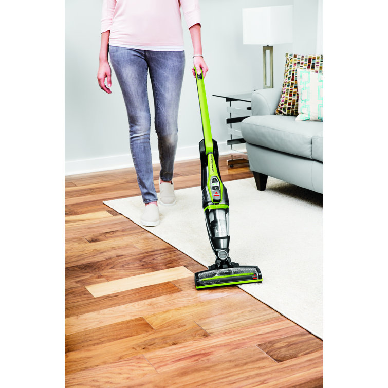 Black and Green Cordless Convertible Stick Vacuum