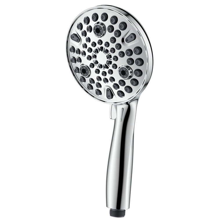 Chrome 10-Function Handheld Shower with Filter and Wall Mount