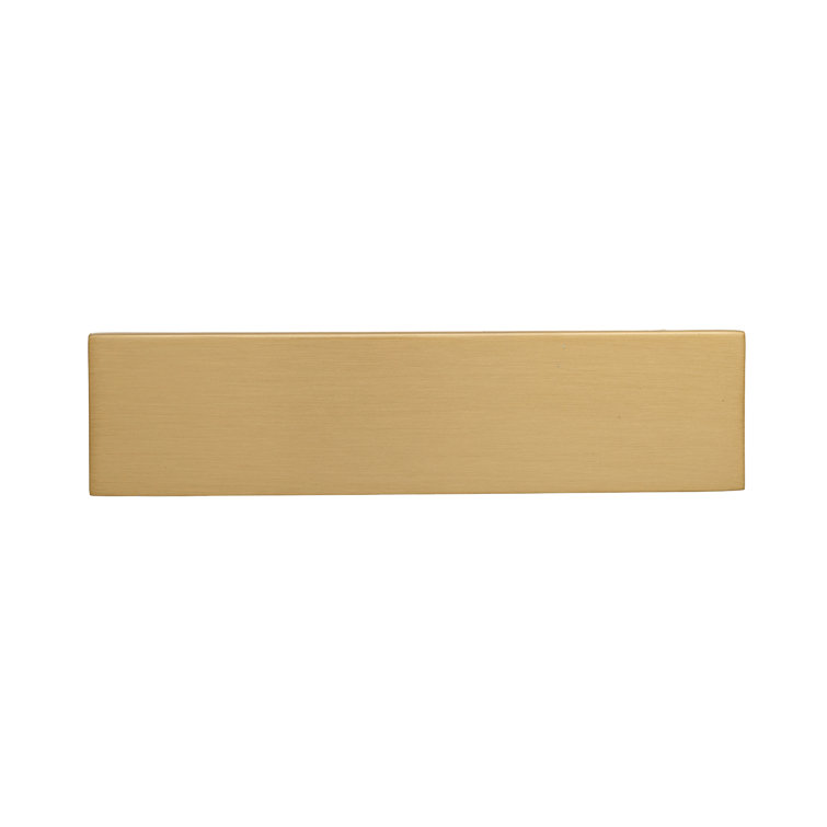 Ethan Satin Brass Rectangular Bar Pull with Mounting Hardware